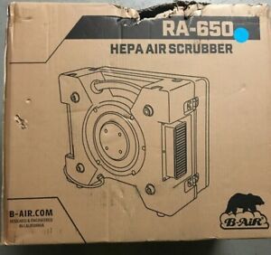 NEW B-Air HEPA Air Scrubber- 1/3 HP 500 CFM Blue Model# RA-650 BLUE
