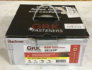 GRK Fasteners Uber Grade #10157 1/4” x 2 1/2” 700 Qty Q4