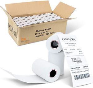 Thermal King, 2 1/4&#034; x 50&#039; Thermal Paper Compatable with Ingenico Iwl255 Flex, x