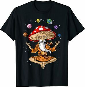 NEW LIMITED Mushroom Meditation Funny T-Shirt S-3XL
