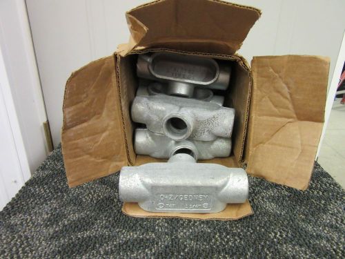 10 o-z gedney 1 1/4&#034; tee t fitting conduit pipe t47 t-47 new for sale