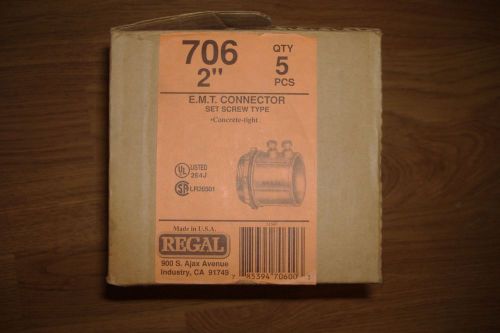 (20) emt regal 2&#034; connector set screw type concrete tight for sale