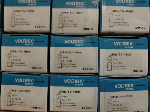 Voltrex crs-tv-1806 ring terminals 6 22-18 awg (4000 pieces) for sale