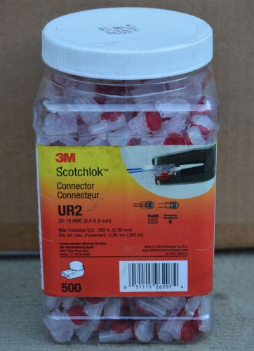 3M Scotchlok IDC Butt Connector UR2 - 500 Piece Plastic Jar