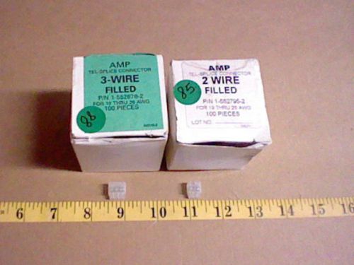 Amp 2 wire filled (19 - 26 awg) qty. 85  &amp; 3 wire filled qty. 88 for sale