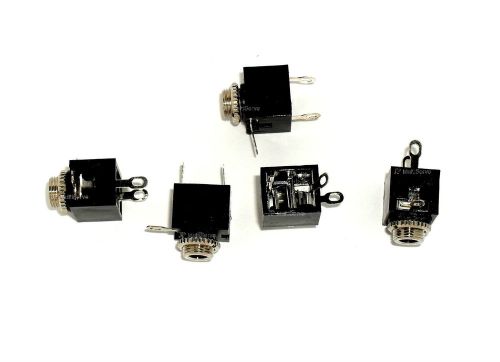 Lot of 5 stereo 3.5mm 1/8&#034; panel mount jack for sale