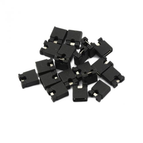 100Pcs 2.54mm Standard Mini Jumper Black for 2.54mm Male Pin Header Strip New