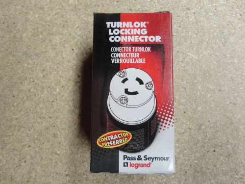Turnlok Connector Black and White 20A 125/250VAC L1020-CCC