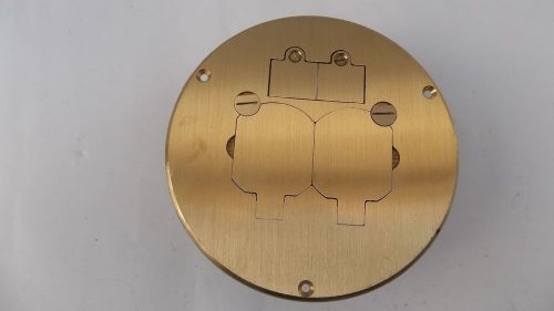 WIREMOLD PLATE COVER ROUND BRASS