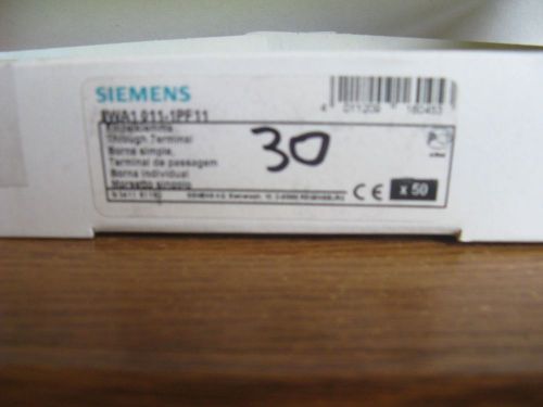 Siemens 8wa1 011-1pf11 terminal ground blocks, new box of 30 pcs, great price!! for sale
