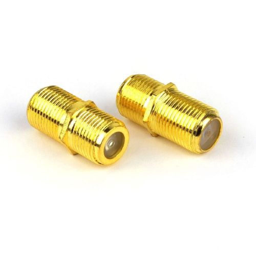3 pkg triquest 5208 coaxial cable &#034;f&#034; connector extension adapters (2-pack) for sale