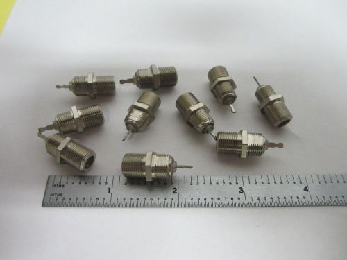LOT 10 EA RF CABLE CONNECTOR TYPES AS IS BIN#J2-24