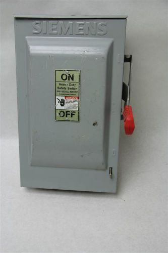 Siemens hnf362r 3-pole non-fusible rainproof heavy duty safety switch 60a 600v for sale
