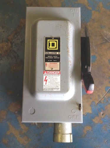 Heavy duty enclosed switch 60a 600 vac h362wh ser f1 square d $ 60.00 for sale