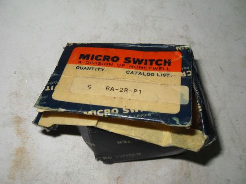 (Q7-2) 3 NIB MICROSWITCH BA-2R-P1 PLUNGER SWITCHES