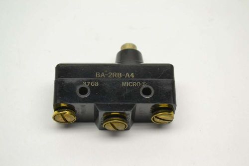 MICRO SWITCH BA-2RB-A4 SNAP ACTION 250/480V-AC 10A AMP SWITCH B396775
