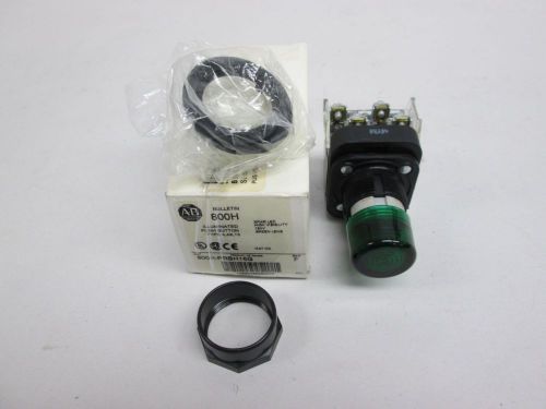 New allen bradley 800h-prbh16g f illuminated green pushbutton 120v-ac d301729 for sale