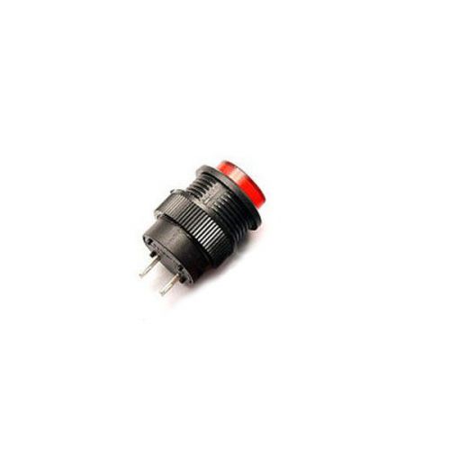 10x momentary off/on unlocked red push button switch spst 250v 3a 2 pin 16mm cut for sale