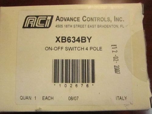 Advance Controls Inc XB634BY On-Off switch