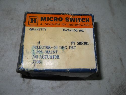 (Q7-1) 1 NIB MICROSWITCH PTSBF301 SELECTOR SWITCH