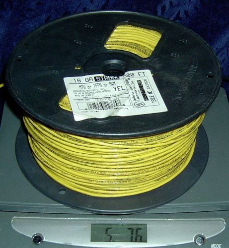About 500&#039; 16 gauge stranded yellow wire 500 feet 16awg 16 awg