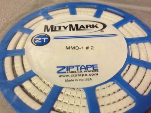 MITY MARK MMD1-2 PVC Disc Wire Marker &#034;2&#034; 10-16AWG 500/ROLL *NEW IN PACKAGING*