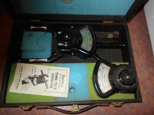 VINTAGE COLUMBIA ELECTRIC TONG TEST AMMETER A.C. OR D.C.