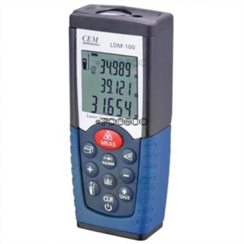 50m measure cem ldm-100 range finder digital laser distance meter volume tester for sale