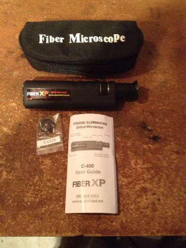Optical fiber optic inspection scope 400x, microscope, with 2.50mm adapter for sale