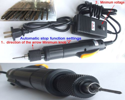 AC 110V or AC 220V Electric Screwdriver Screw Automatically stop Tool + 12 Plug