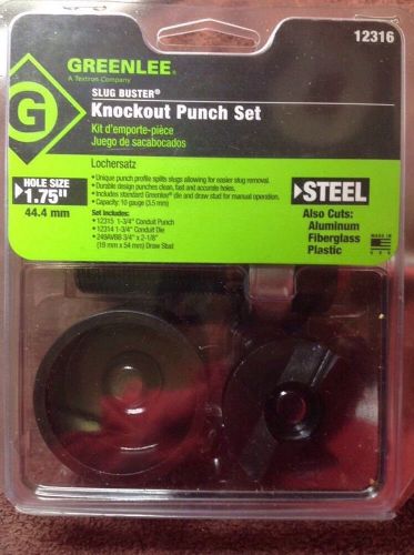 Greenlee 1 3/4&#034; Radio Chassis Actual Diameter Knockout Punch #3939 44.5mm 1.75&#034;