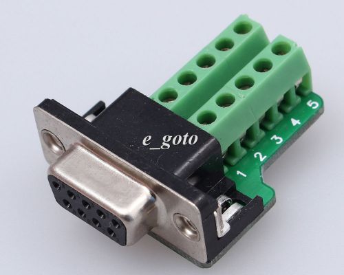 Db9-m9 db9 teeth type connector 9pin female adapter terminal module precise rs23 for sale