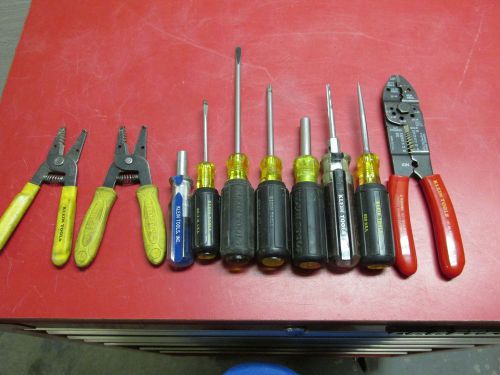 10 PIECE LOT OF KLEIN TOOLS-ALL KLEIN MADE IN USA TOOLS-GOOD CONDITION (LOT #1)