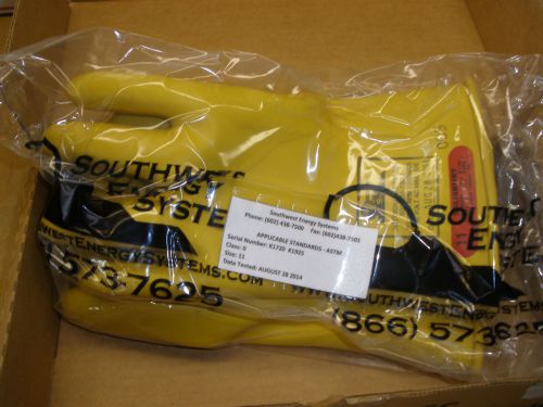 Salisbury rubber gloves class 0 1000 volt size 11 for sale