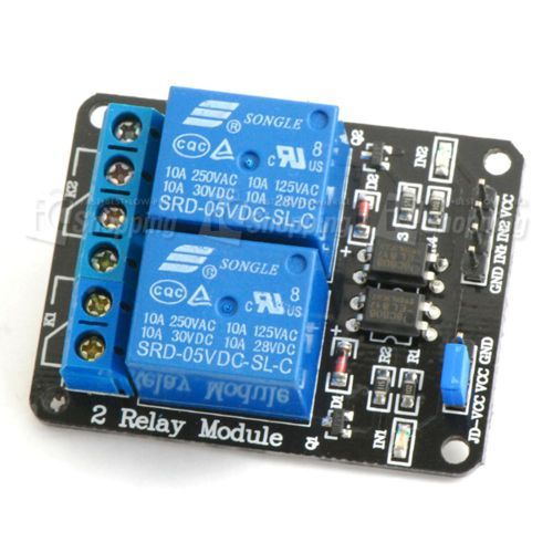 1pc 2 channel 5v relay module optical coupler driver relay module for sale