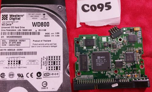 #C095 - WD800JB-00CRA1 80GB 2061-001102-300 E HSEHCT2AH Hard Drive PCB