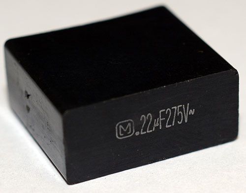 10x Panasonic ECQU2A224MLC Plastic Film Capacitor 0.22uF, 275V 20% ECQU2A