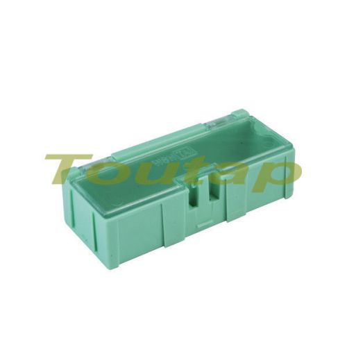 10pcs smt smd kit anti-static laboratory components storage boxes green new for sale