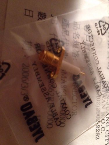 100 Pieces GOLD JYEBAO SMA Jack For Panel Receptacle Over 1/2 Pound