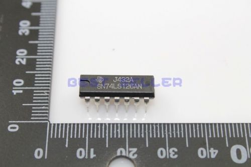 10pcs 74LS126 74126 74LS126AN Quad Bus Buffer with 3-State Output DIP-14