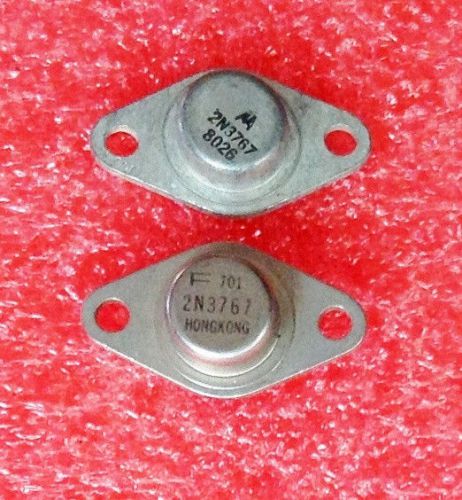 2 Pcs New 2N3767 Si NPN Power Transistor TO-66 100V 4A 20W NOS