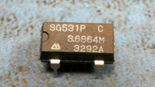 10-pcs th crystal oscillator 3.686mhz 5v 50pf 4-pin bulk sg-531p 3.6864mc for sale