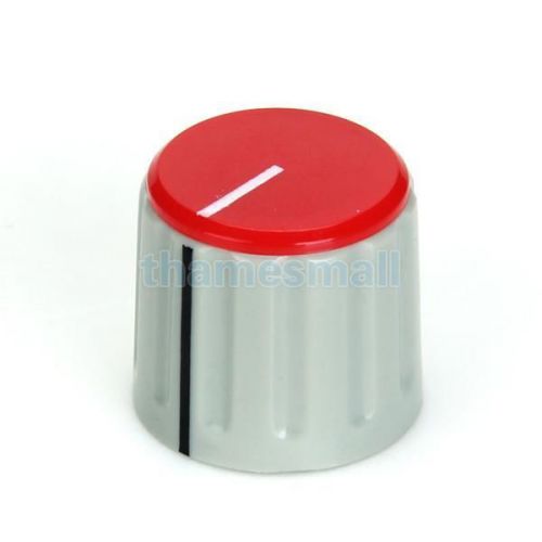 5pcs plastic brass potentiometer control knobs caps red&amp;grey high quality #04047 for sale