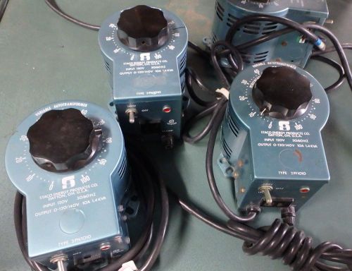 STACO  3PN1010  0-120 V, 10 Amps, 1.4 KVA, Variable  Autotransformer