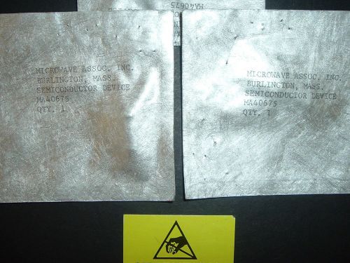 MA40675 MICROWAVE ASSC IND.LOT OF 2 NEW UNITS SEALED IN ORIGINAL PACKAGE