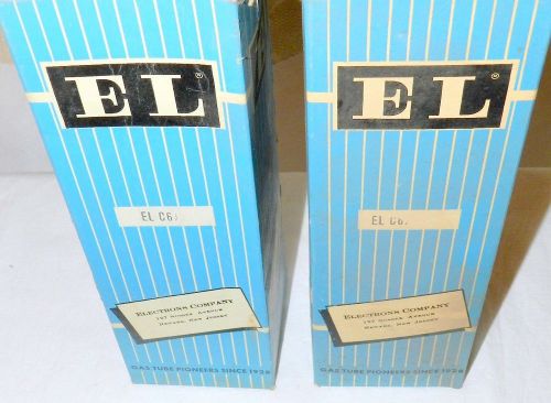 SET OF 2 BOXED INDUSTRIAL VACUUM GAS TUBES ELCGJ - UNTESTED
