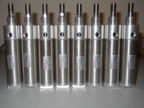 NEW LOT OF 8 NORGREN AIR CYLINDERS RLE02A-DAN-AA00 MAX P.S.I. 1250