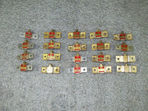 (V54-4) 1 LOT OF 20 USED SQUARE D ASSORTED OVERLOAD HEATER ELEMENTS