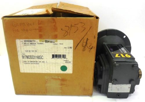 Winsmith speed reducer worm gear 917mdss31160gc, d-90, double acting, ratio 60 for sale