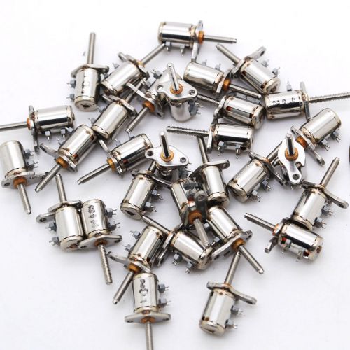 10PCS 3V-5V DC 4 Wire 2 Phase micro stepper motor With small screw For camera